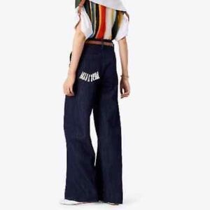 Tory Burch Tilly Jeans High Rise Wide Leg